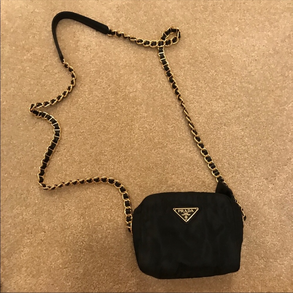 Authentic Black Prada Mini Crossbody